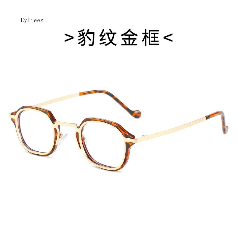Blue Light Blocking Computer Glasses Men  Metal Round Frame Myopia Prescription Glasses Women Vintage Optical Nearsighted Ey