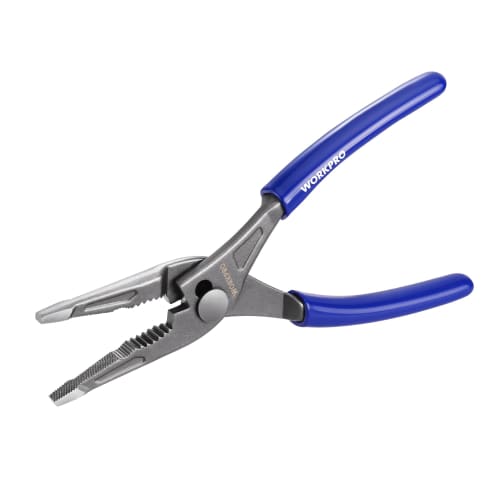 WORKPRO Pliers, Long Nose Pliers, Combination Pliers, Slip Joint Pliers, Wire Cutter, 2-Stage Adjustable Length, 205mm, Home Repair Tools, DIY, Crafts