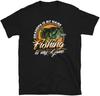 Grandpa Is My Name Fishing Is My Game Grandfather Short Sleeve Unisex Men T Shirt Black