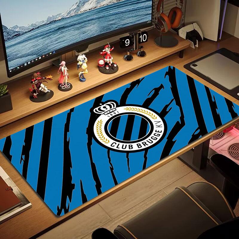 Club Brugge KV Large Size Mouse Pad Large Gaming Table Cushion Non-slip Laptop Tablet Big Mousepad XXL Mat Mini PC Playmat With Lock Edge