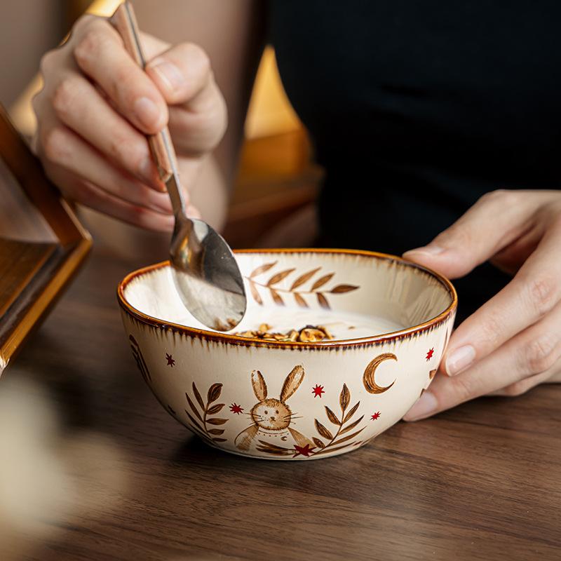 High Value Brunch Bowl 4.5 Inch Ceramic Rice Bowl Personal Yogurt Bowl Breakfast Bowl Outlet
