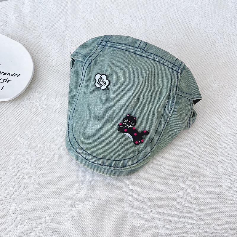 Autumn and winter sweet Japanese versatile painter hat student literary and artistic cute face little beret M（56-58cm）