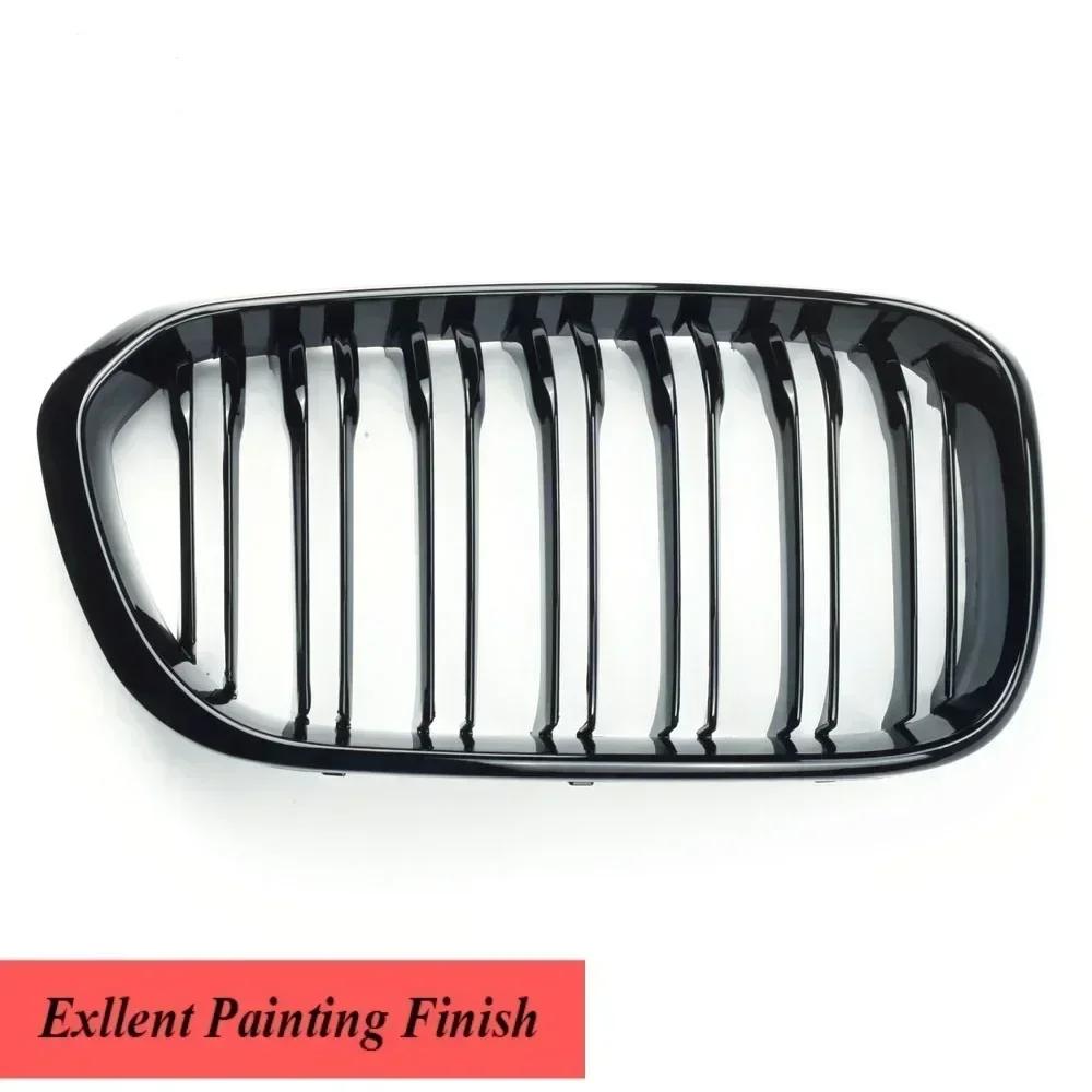 Front Bumper Kidney Glossy Black Grille Facelift Racing Grill Cover For BMW 1 Series F20 F21 LCI 2015-2019 120i 125i 135i