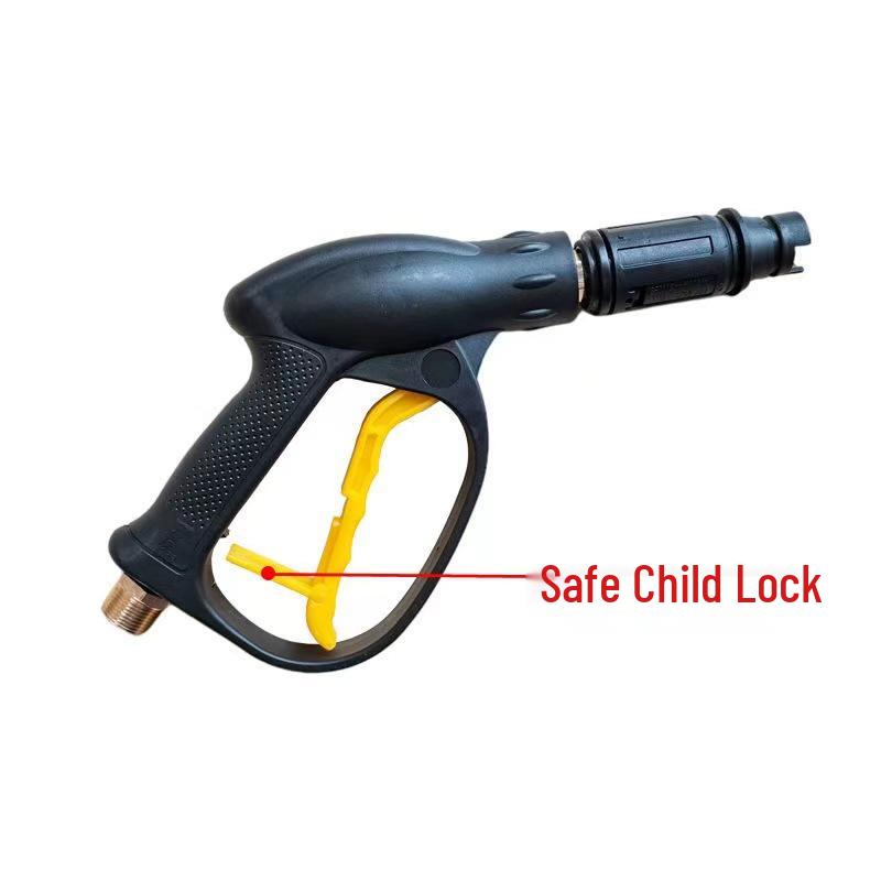 Fan-Shaped High-Pressure Car Wash Spray Gun with Aluminum Core and Washer Brush Accessories (280/380/55/58 Type)