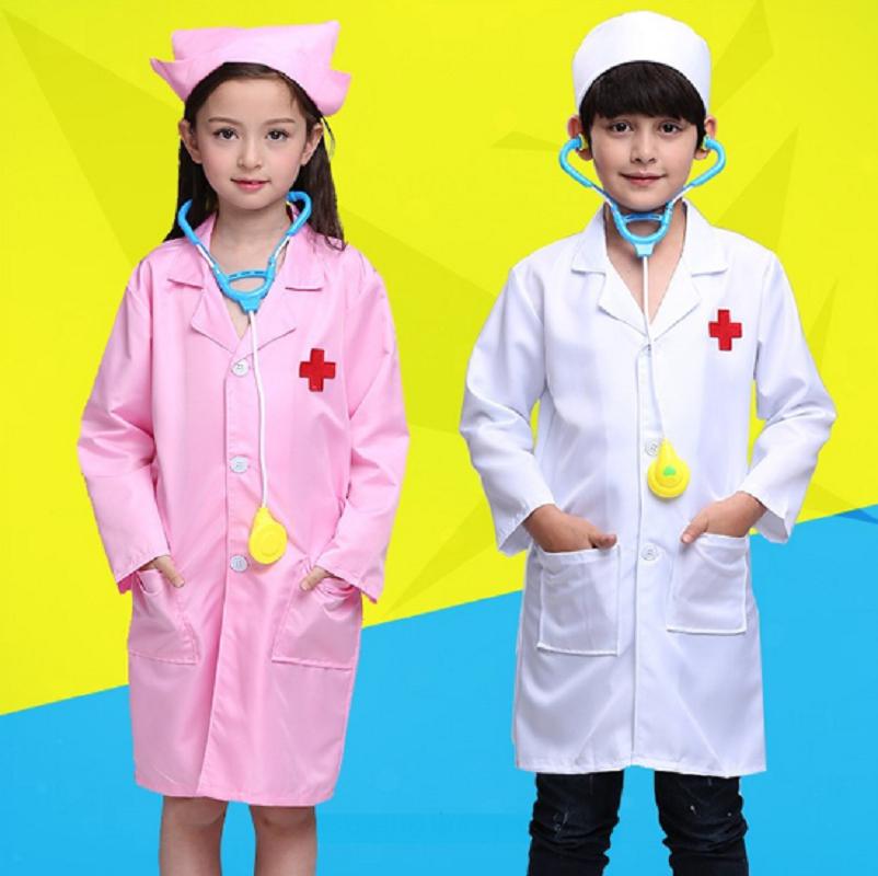 Halloween Fancy Dress Scrub Suit Doctor Nurses Uniform with hat /& mask