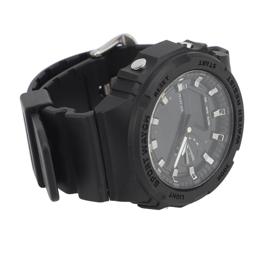 Multifunctional Analog Digital Dual Display LED Watch Multifunctional Water Proof Sports Watch with