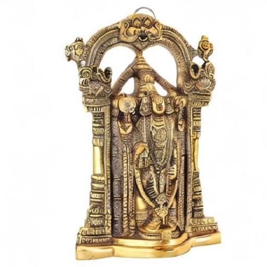 Metal Tirupati Balaji Idol,Golden