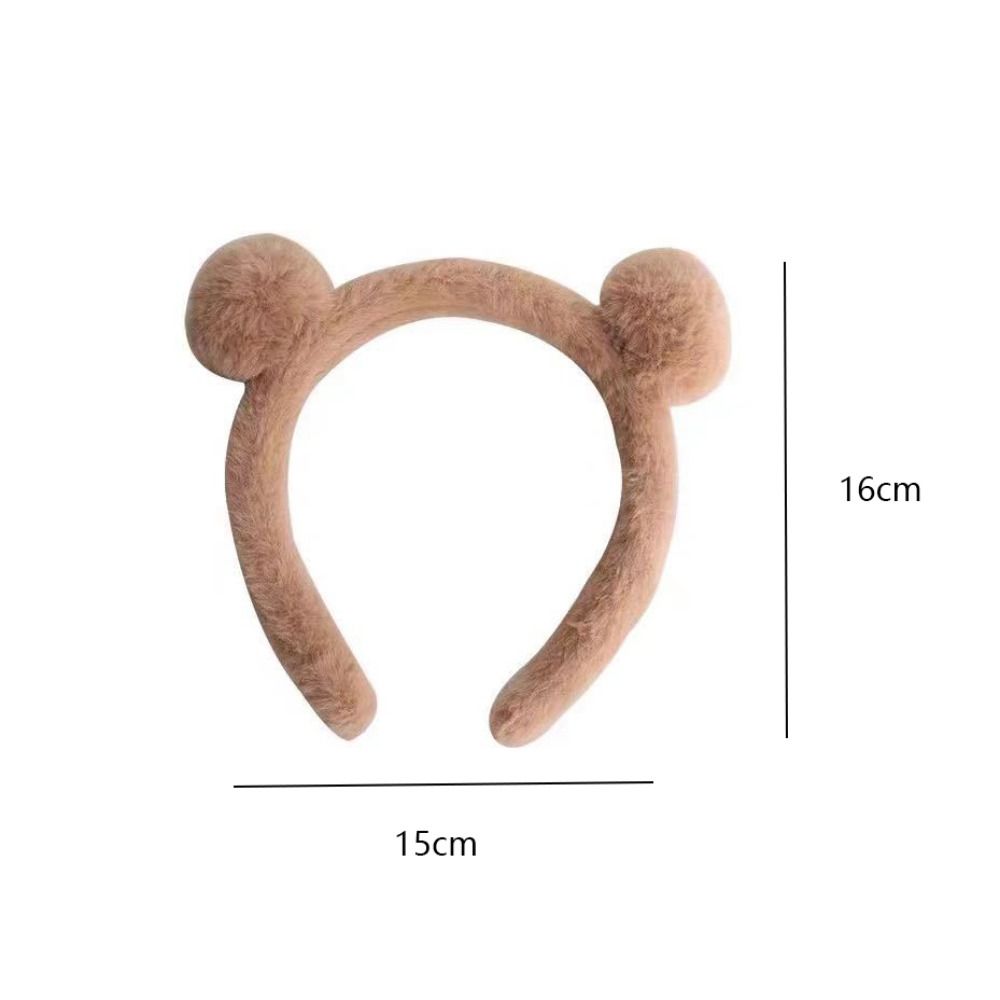 Cartoon Headband Non-slip Hair Hoop Headwear Plush Hair Bands Women