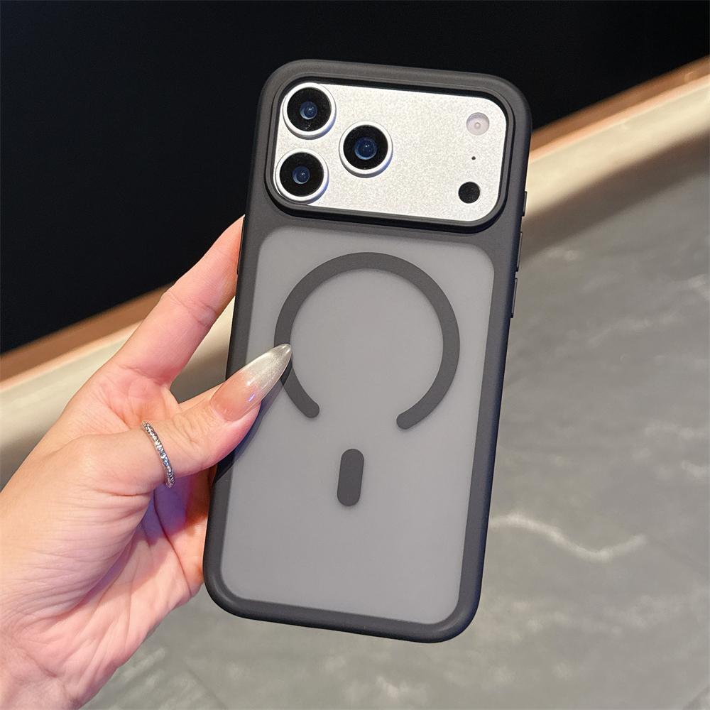 Luxury Matte Translucent for Magsafe Case for iPhone 17 16 15 14 13 12 Pro Max Magnetic Wireless Charge Shockproof Cover Funda