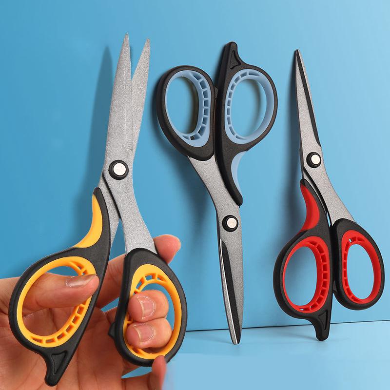 Stainless Steel Large Scissors Anti Stick Anti Rust Scissors Household Multi-Functional Office Tailor'S Scissors Hand Cutting