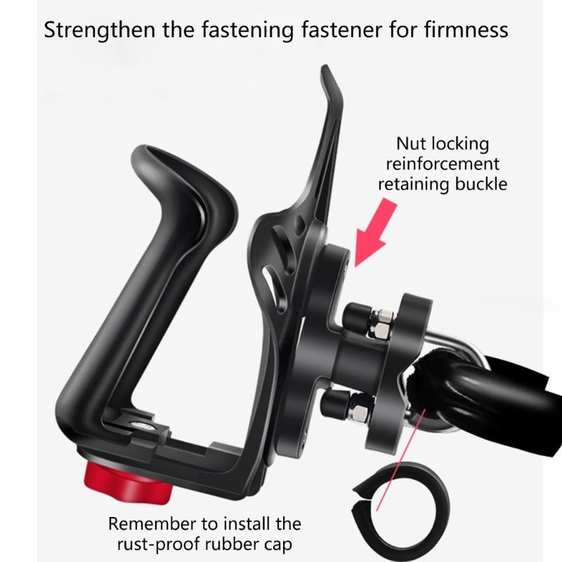 Bicycles Bottle Cage Brackets Adjustable Motorcycle Handlebar Drink Cup Holder
