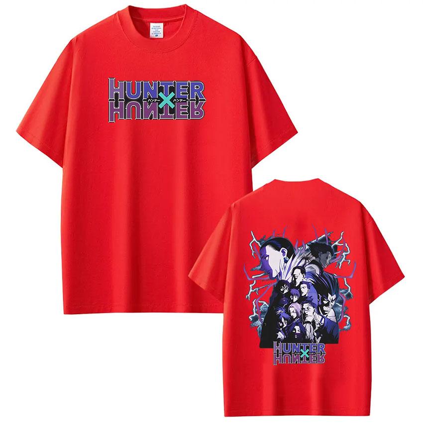 Anime Hunter X Hunter T Shirt Spider Phantom Troupe Member Manga Short Sleeve Tshirt Men Women Cotton Casual Loose Tshirts