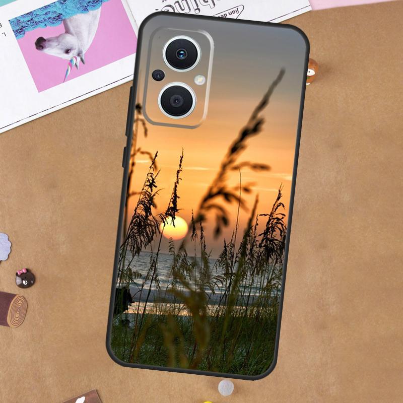 Summer Beach Sunset On Sea Case For OPPO Reno 14 13 12 11 10 Pro 14F 13F 12F 11F 8T 8 Lite OPPO Find X8 X6 X5 Pro Cover