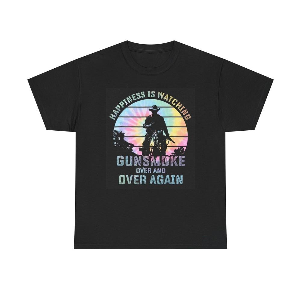 

Gunsmoke Graphic T Shirt Funny Retro Tv Series Unisex Heavy Cotton Tee 2XL