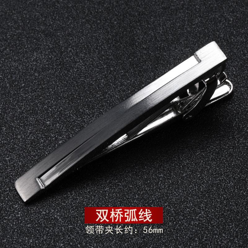 Colore Gun Blue Diamond Fermacravatta Semplice da Uomo Oro Argento Spille da Abito da Lavoro per Uomo e Donna Versione Coreana Clip di Sicurezza per Collare