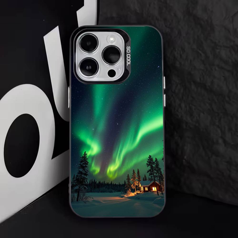 

I-Iceland Cool Design Phone Case For iPhone 11,12,13,14,15,16,17,Pro,Max,Plus,E,Air,Mini IMD Matte Black iPhone17Air