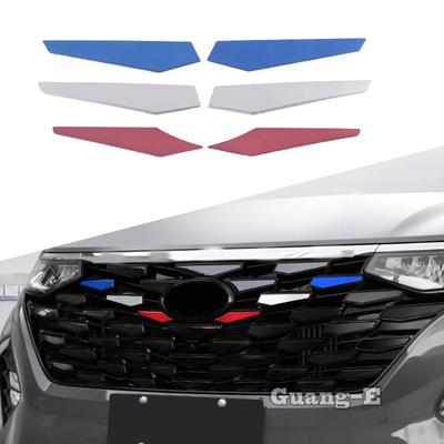 For Hyundai Custo    2024 Stainless Steel Front Middle Net Three-color Grill Stick Strip Auto Exterior Accessories