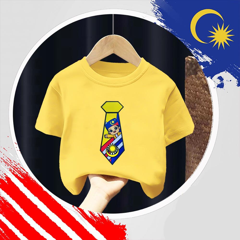 Children's short sleeved shirt with printed design, men's and women's T-shirt