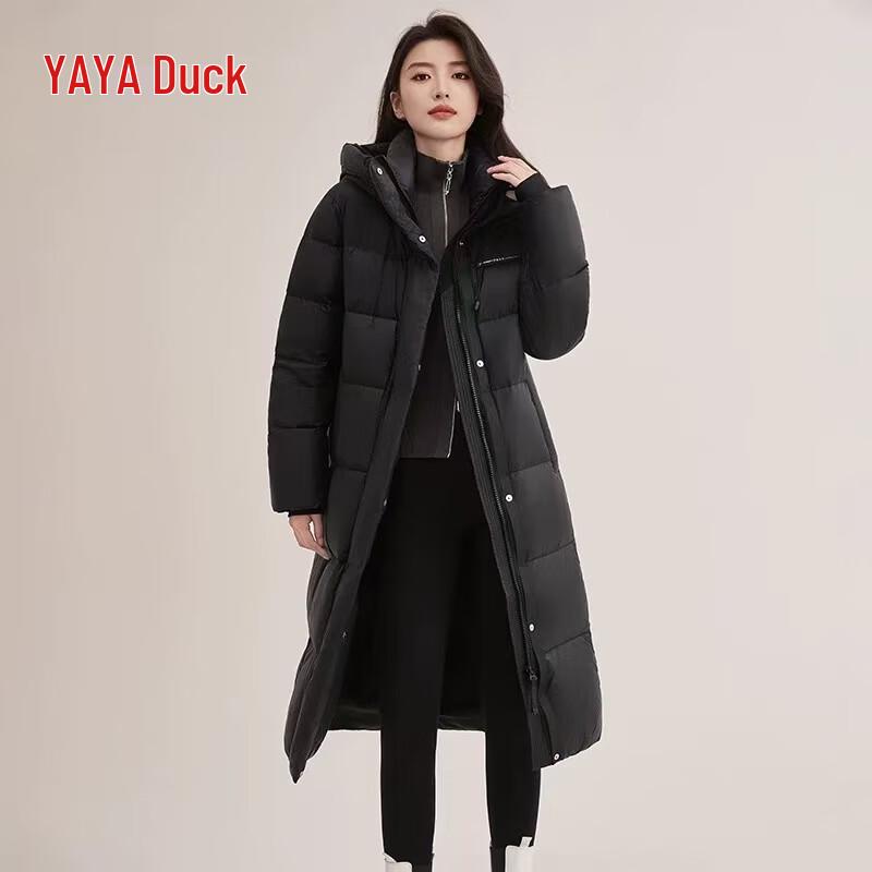 

Yaya Women s Long Hooded Puffer Jacket M
