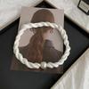 Pearl necklace twist silk scarf high-end neck protection scarf with shirt magnetic silk scarf simple scarf collarbone chain