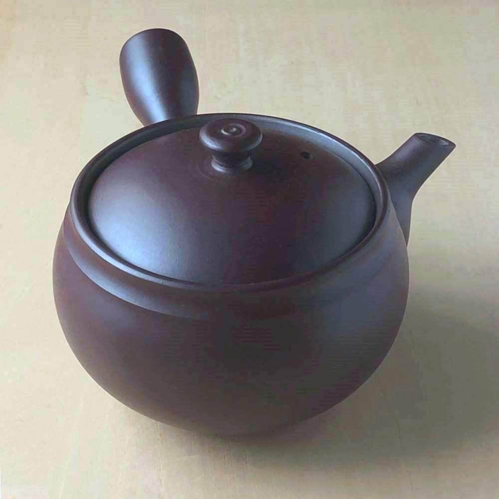 Yokkaichi Banko Ware Teapot e499 Purple Clay 360ml Made in Japan
