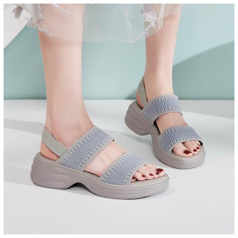 Spring and Summer Spot New Thick-soled Cool Slippers, Light, Non-slip and Comfortable Casual Women's Shoes SKT