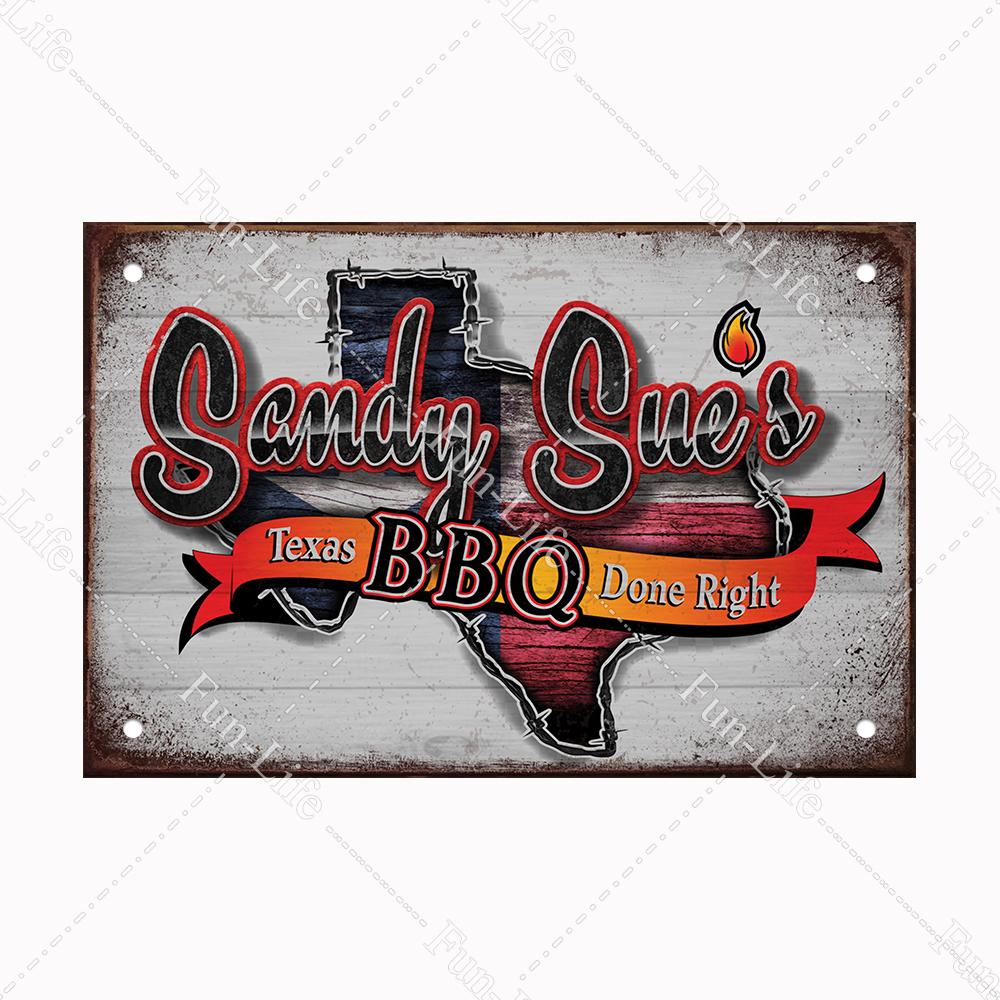 BBQ Warning Metal Tin Sign Oven Vintage Wall Decor Plaque Painting Barbecue Shop Restaurant Craft Pub Home Decor 20x30cm