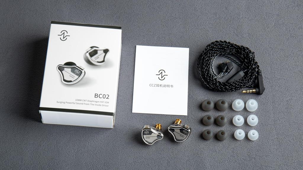 Yinyoo CCZ BC02 Wired Earphones, In-Ear Monitors, Chinese-made Gaming Earphones, Single DD, Ear-Hook, High Sound Isolation, Noise Cancelling,