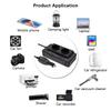 200W Peak Power Car Inverter 12V to 220V DC to AC with 4 USB Ports Cigarette Lighter Auto Mounted AC EU Socket