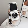 3 in 1 Detachable Magnetic Love Stand Wrist Strap Phone Case for Samsung Galaxy Flip7 Flip6 Z Flip 3 4 5 6 7 FE Protective Cover