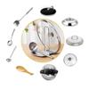 Silver/Gold Stainless Steel Pot Lid Holder Detachable Pot Lid Rack Pan Cover Shelf Soup Rests  Home