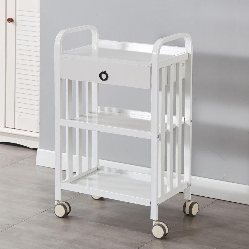 Chinese Style Beauty Salon Trolley: Multi-layer Movable Storage Rack for Salon Supplies 50x34x85 cm
