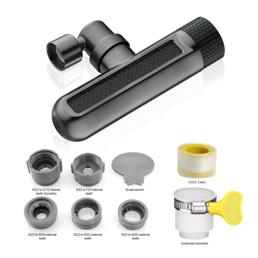 

6 Mode Kitchen Faucet Waterfall Stream Sprayer Head Diffuser Water Saving Nozzle Mixers Faucet Connector Tap Accessories Bubbler чёрный