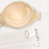 Women Invisible Bra and Thong with Transparent Straps Beige Invisible Padded Push Up Lingerie Bra with Wired 70B-85B 70C-85C