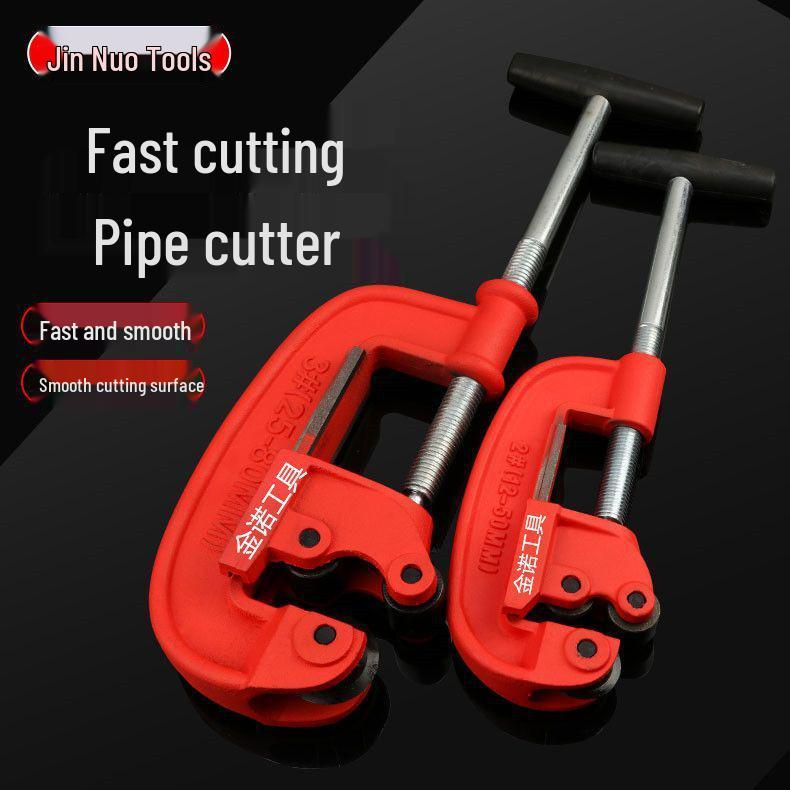 Heavy-Duty Manual Rotary Pipe Cutter for Steel, Gas, Fire, and Scaffold Pipes