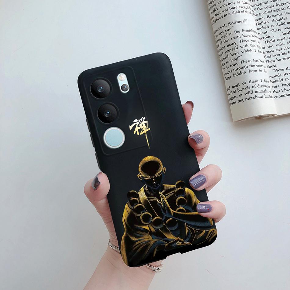 For Vivo V29 5G Global Version Phone Case Couple Cute Cartoon Flower Back Shell Etui For Vivo V29 V 29 V2250 Soft Silicone Cover