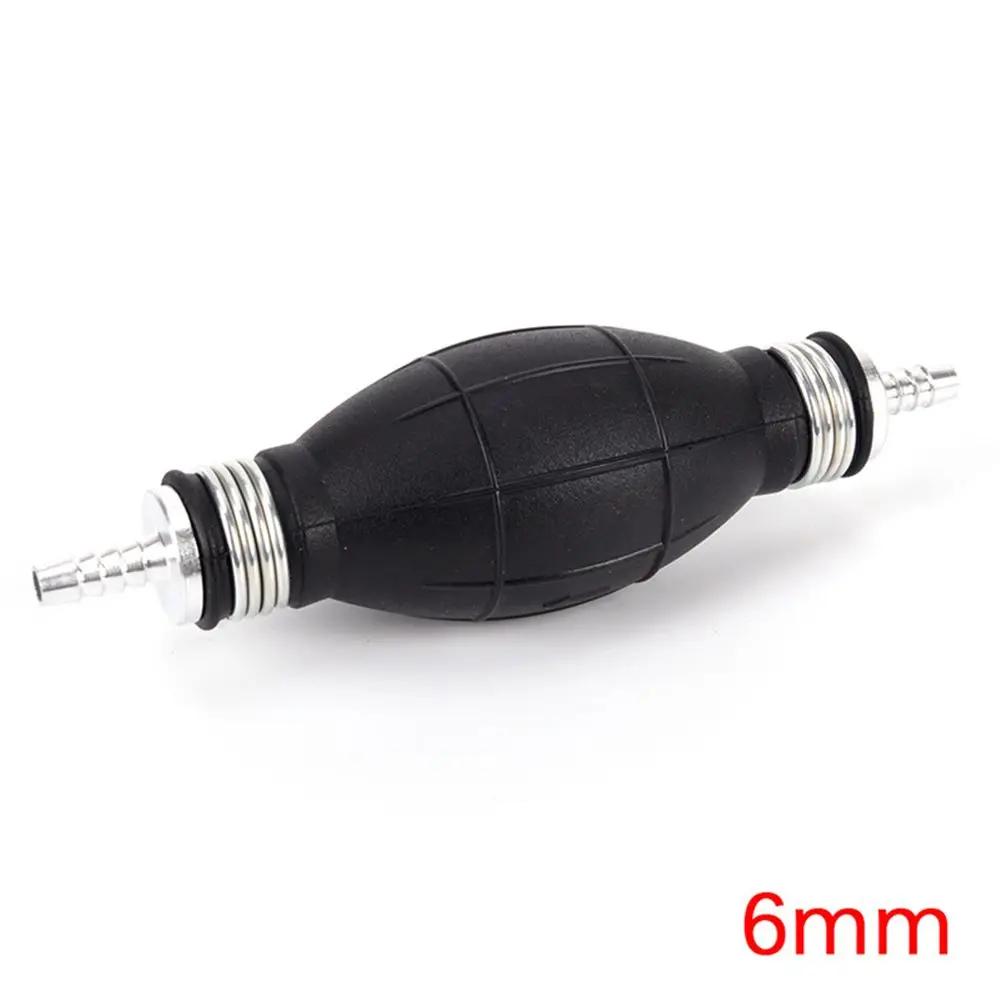 6mm/8mm/10mm/12mm Manual Fuel Pump Rubber Aluminum Hand Primer Oil Petrol Diesel Liquid Transfer Pump Transfer Tools
