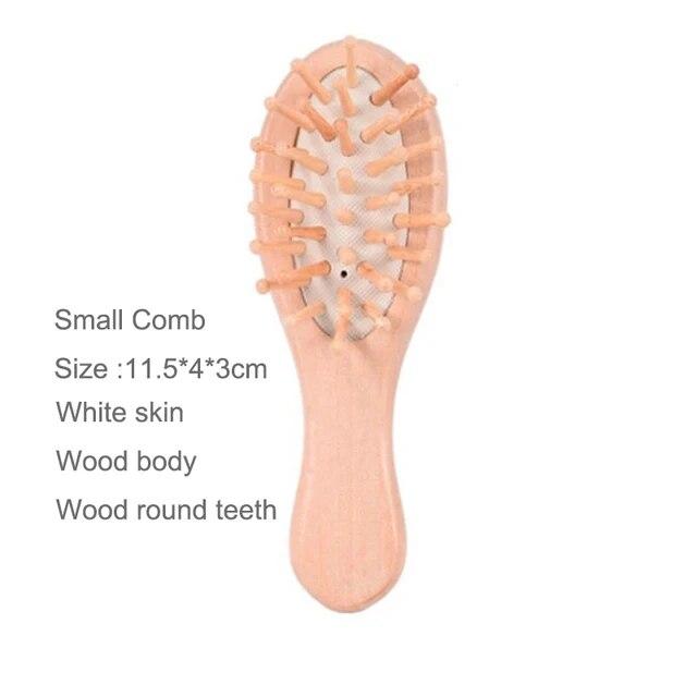 

Деревянная бамбуковая щетка премиум-класса для улучшения роста волос, деревянная расческа для предотвращения выпадения волос, массажная расческа для волос D30 розовый