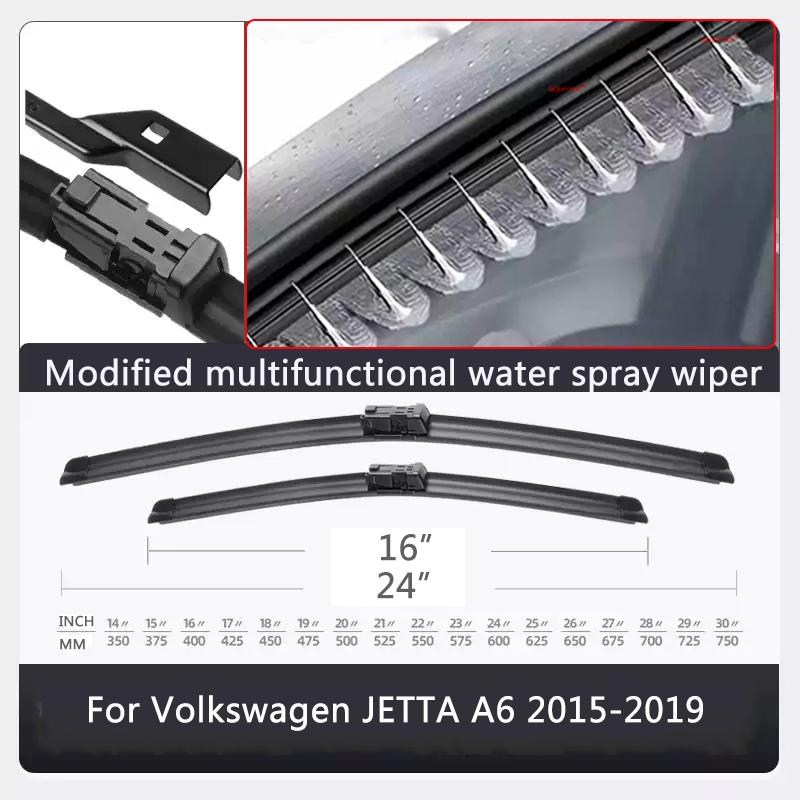 Car Modify Windshield Water Spray Wiper For Volkswagen JETTA A6 A7 Golf 6 7 8 2010-2027Exterior Wet Arm Cleaning Wiper Accessory