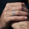 Fashion 8mm copper Color Stainless Steel Rings For Men Women Never Fade Wedding Engagement Men Rings Party Jewelry Accessories