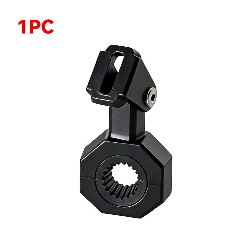 Motorcycle Headlight Spot Light Bracket Mount Fog Tube Fork Clamp Motorcycle Auxiliary Light Bracket 360° Adjustable Accessories