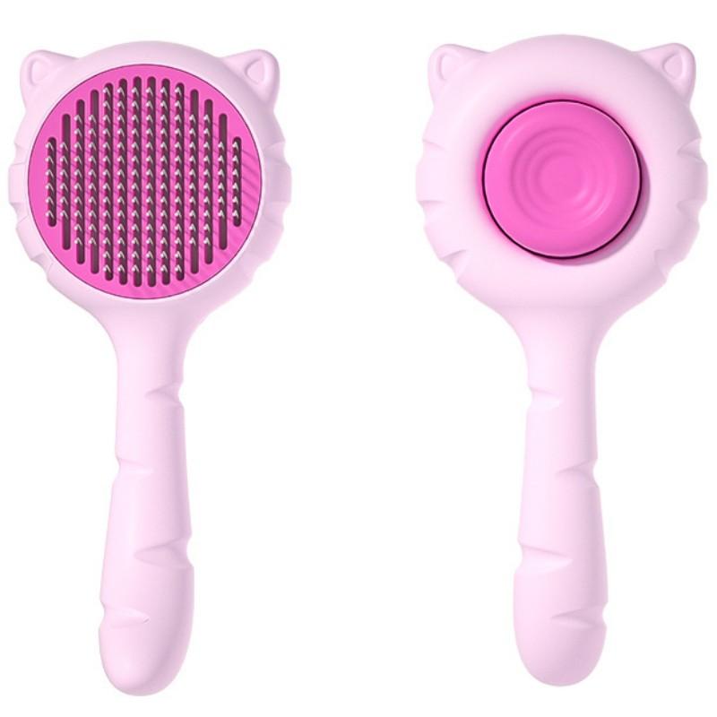 Dog Brush One-click Pet Hair Remover Dog Grooming Massage Cat Brush Floating Hair Combs Self Cleaning Dogs Comb Pet Accessories
