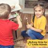 A78U Cardboard Tools for Kids with Cutter &Tool Box, 150 PCS Cardboard Construction Kit for Family & Team Activities