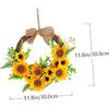 NOLITOY 1pc Sunflower Door Trim Decoraciones para Salas De Casa Flower Hoop Garland Hanging Hoop Wreath Large Sunflower Wreath Summer Front Door