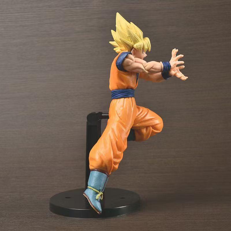 21cm Anime Dragon Ball Z Figure Combat Form Goku Fighters Figure Model PVC Collectible Doll Desktop Decoration Toys Gifts