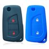 2 knapper Nøkkelkassedeksel for Toyota Yaris Rav 4 2016 2017 2018 Sammenleggbart deksel for PEUGEOT 108 for Citroen C1 2019 Biltilbehør