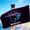 Asciugamani da Spiaggia in Microfibra Grandi Mr-B-Beast Asciugamano Asciugatura Rapida Asciugamani da Spiaggia Sabbiosa Asciugamano per Piscina per Viaggi Piscina Yoga