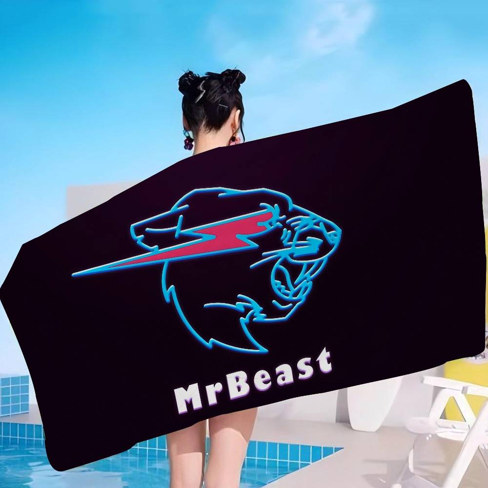 Asciugamani da Spiaggia in Microfibra Grandi Mr-B-Beast Asciugamano Asciugatura Rapida Asciugamani da Spiaggia Sabbiosa Asciugamano per Piscina per Viaggi Piscina Yoga
