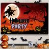 Halloween Witch and Pumpkin Banner - 708 inches x 433 inches - Durable Polyester Decoration DJH