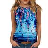 Floral Oil Painting 3D Print Tank Tops Women O-Neck Casual Vest Off Shoulder Y2k Elegant Sleeveless Top Camisole Woman Clothing